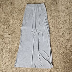 Threads 4 Thought Light Gray Maxi Skirt - Stretch Jersey